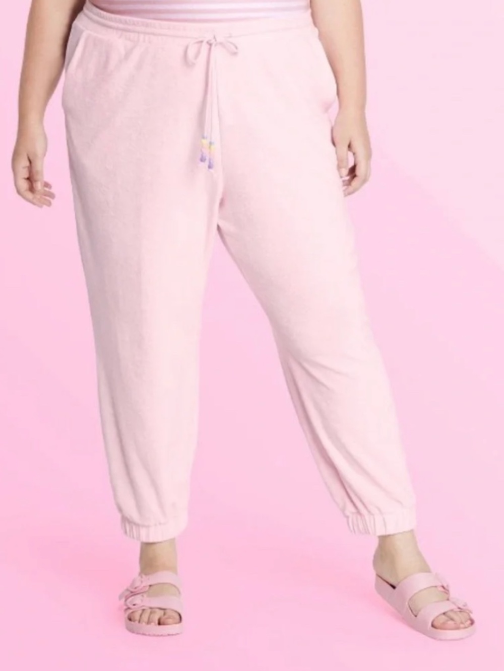 Stoney Clover Lane x Target Light Pink Terry Jogger Pants- 3X